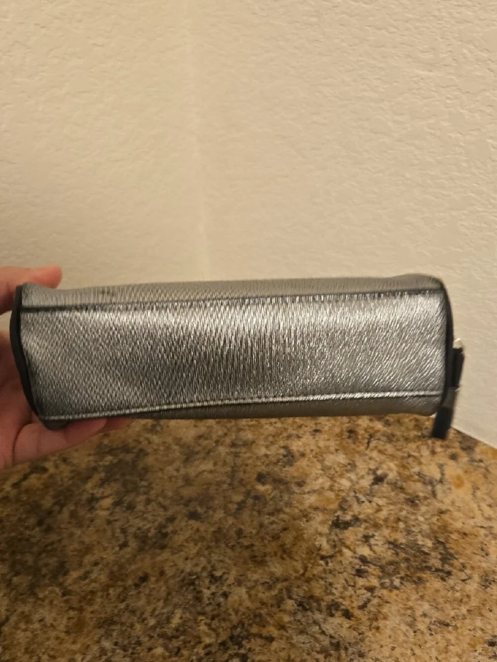 Women's Cosmetic Pouch with Bow Accent